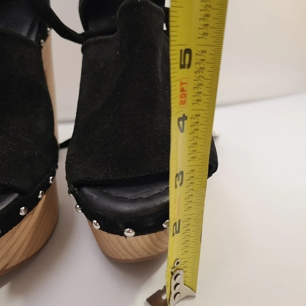 ZARA HIGH-HEEL LEATHER SANDALS - LIMITED EDITION BLACK SIZE 8 | 4305/110